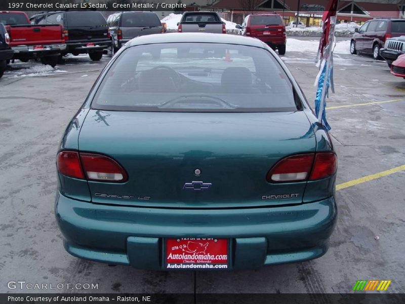 Green Metallic / Graphite 1997 Chevrolet Cavalier LS Sedan
