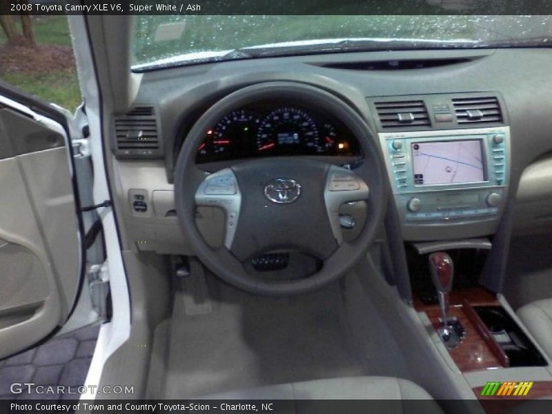 Super White / Ash 2008 Toyota Camry XLE V6