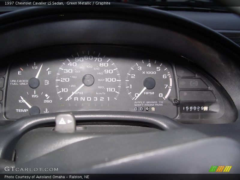 Green Metallic / Graphite 1997 Chevrolet Cavalier LS Sedan