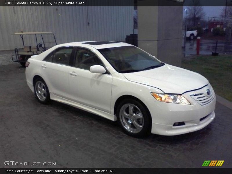Super White / Ash 2008 Toyota Camry XLE V6