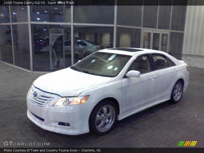 Super White / Ash 2008 Toyota Camry XLE V6
