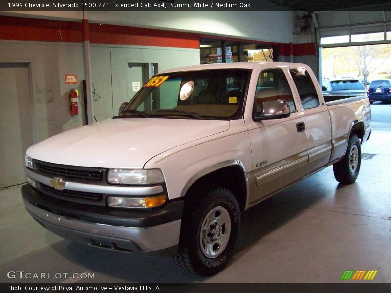 Summit White / Medium Oak 1999 Chevrolet Silverado 1500 Z71 Extended Cab 4x4