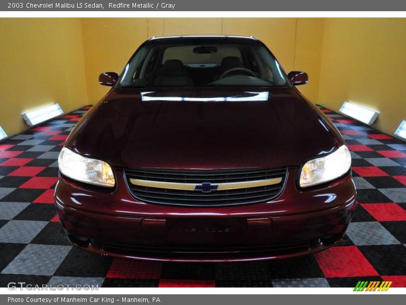 Redfire Metallic / Gray 2003 Chevrolet Malibu LS Sedan