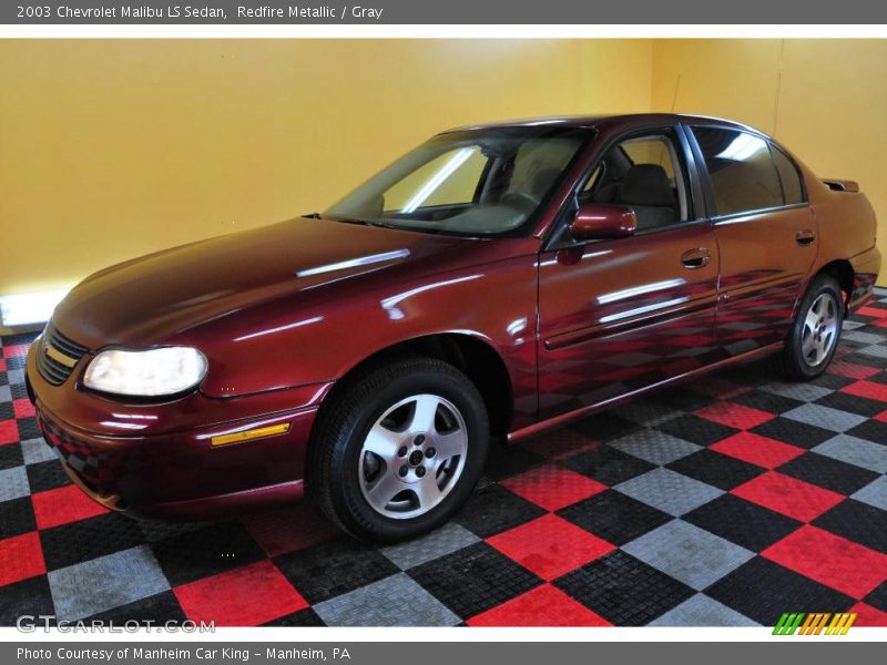 Redfire Metallic / Gray 2003 Chevrolet Malibu LS Sedan