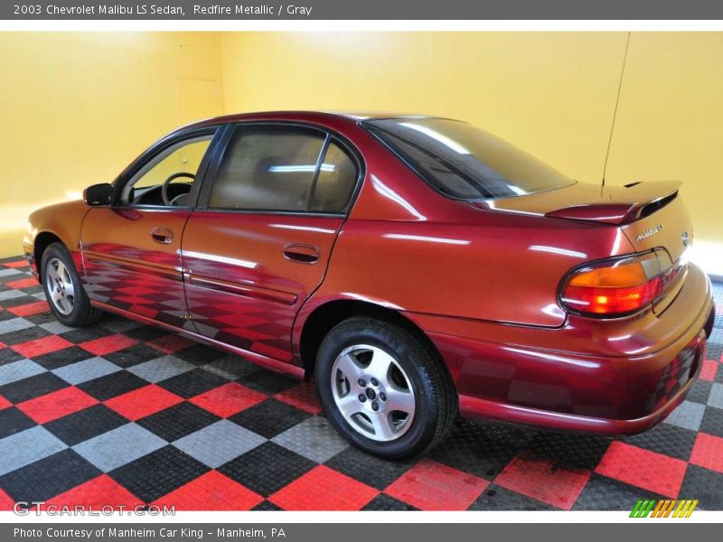 Redfire Metallic / Gray 2003 Chevrolet Malibu LS Sedan