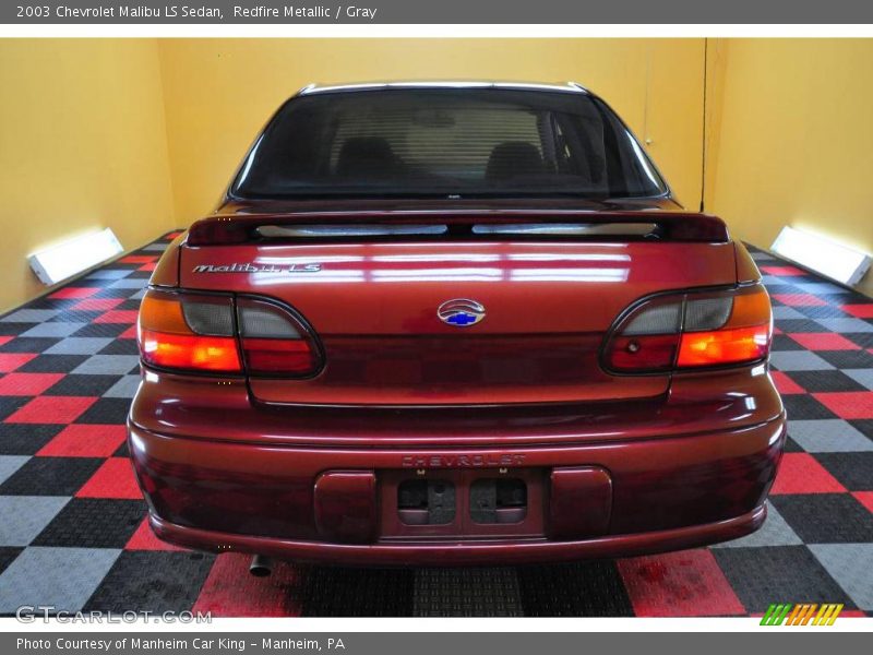 Redfire Metallic / Gray 2003 Chevrolet Malibu LS Sedan