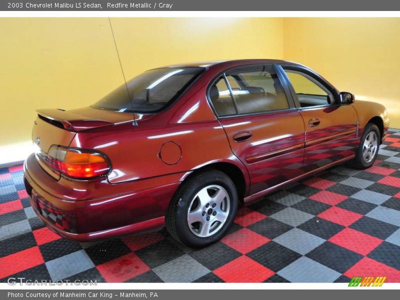 Redfire Metallic / Gray 2003 Chevrolet Malibu LS Sedan