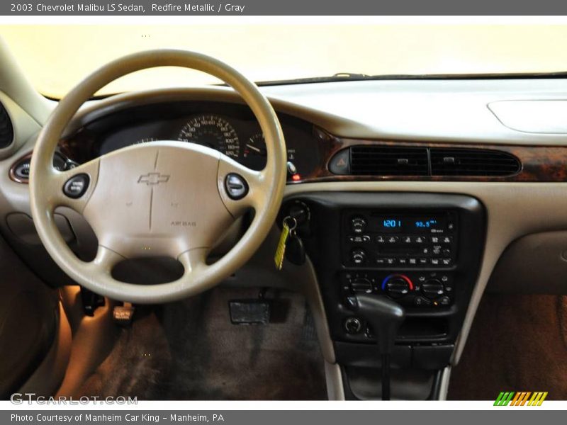 Redfire Metallic / Gray 2003 Chevrolet Malibu LS Sedan