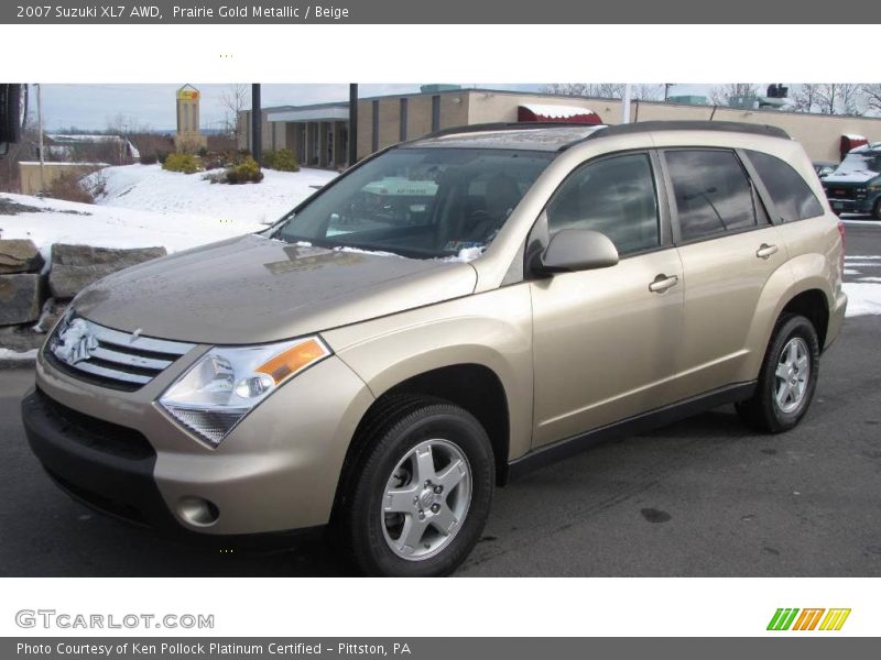 Prairie Gold Metallic / Beige 2007 Suzuki XL7 AWD