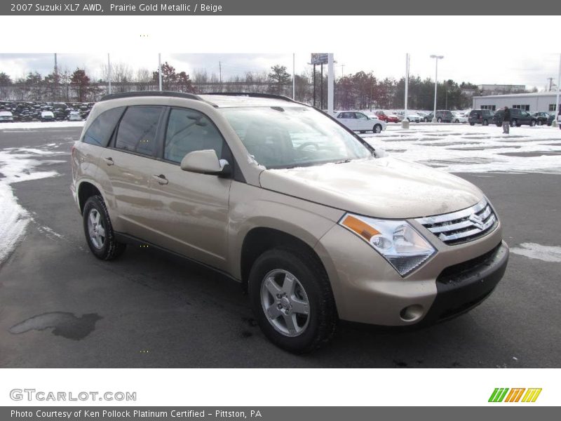 Prairie Gold Metallic / Beige 2007 Suzuki XL7 AWD
