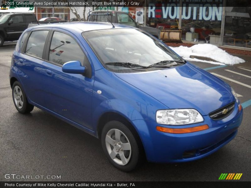 Bright Blue Metallic / Gray 2005 Chevrolet Aveo Special Value Hatchback