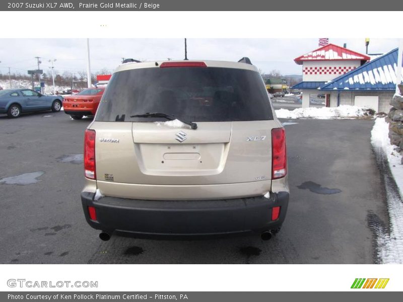 Prairie Gold Metallic / Beige 2007 Suzuki XL7 AWD