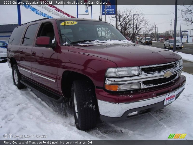 Redfire Metallic / Gray/Dark Charcoal 2003 Chevrolet Suburban 1500 LT