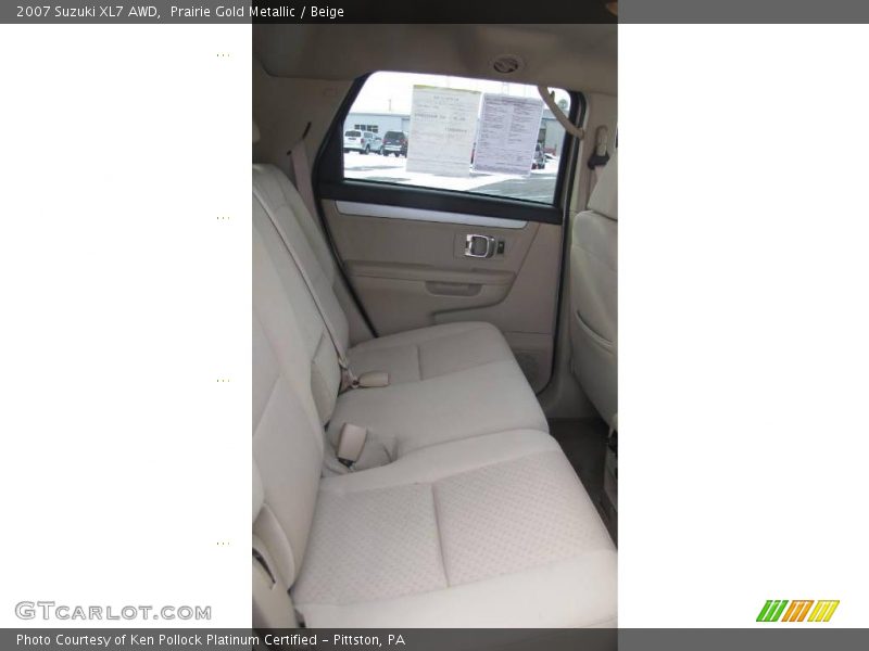 Prairie Gold Metallic / Beige 2007 Suzuki XL7 AWD