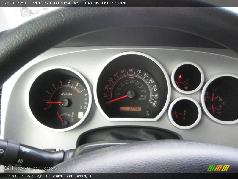 Slate Gray Metallic / Black 2008 Toyota Tundra SR5 TRD Double Cab