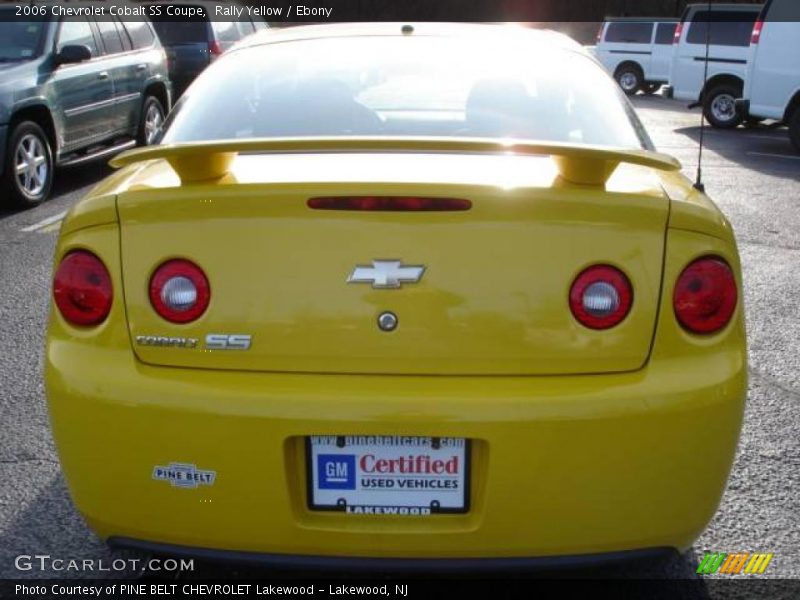 Rally Yellow / Ebony 2006 Chevrolet Cobalt SS Coupe