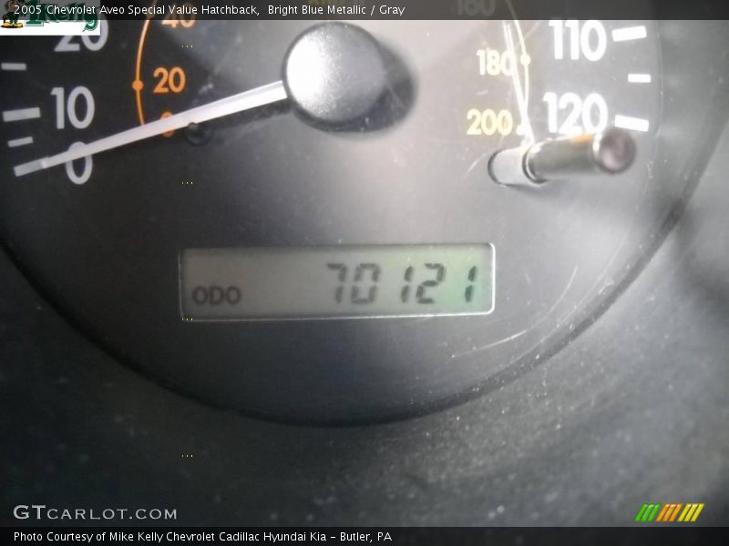 Bright Blue Metallic / Gray 2005 Chevrolet Aveo Special Value Hatchback