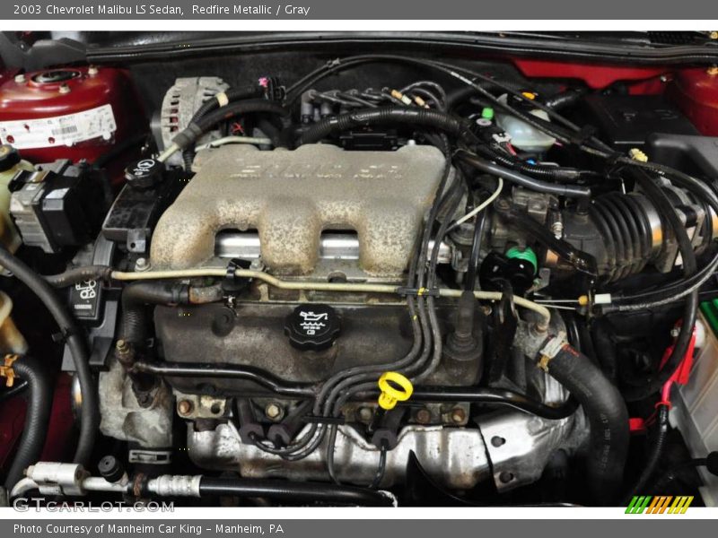 Redfire Metallic / Gray 2003 Chevrolet Malibu LS Sedan
