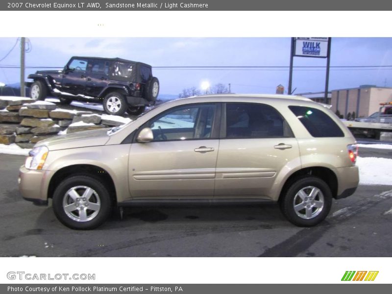 Sandstone Metallic / Light Cashmere 2007 Chevrolet Equinox LT AWD
