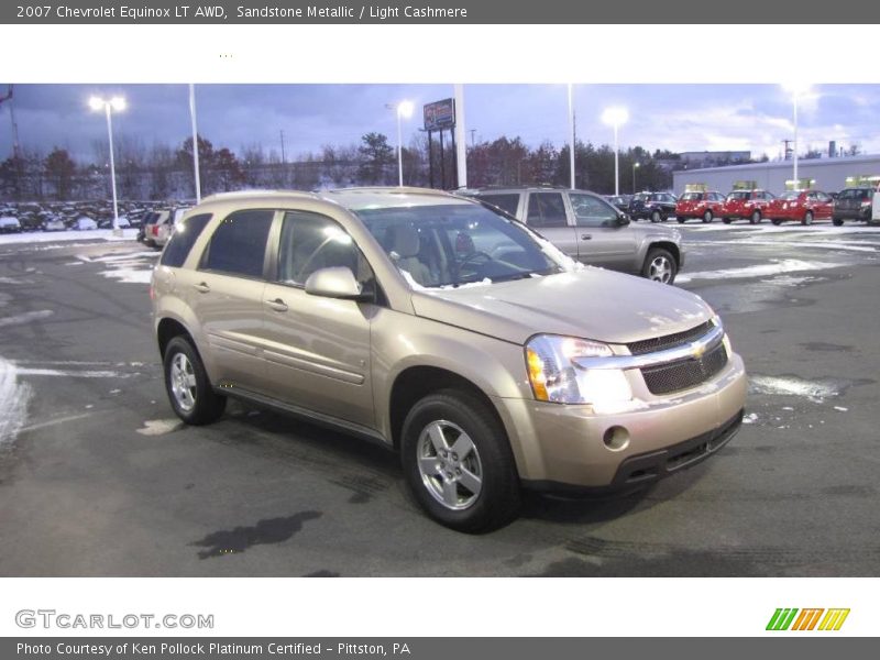Sandstone Metallic / Light Cashmere 2007 Chevrolet Equinox LT AWD
