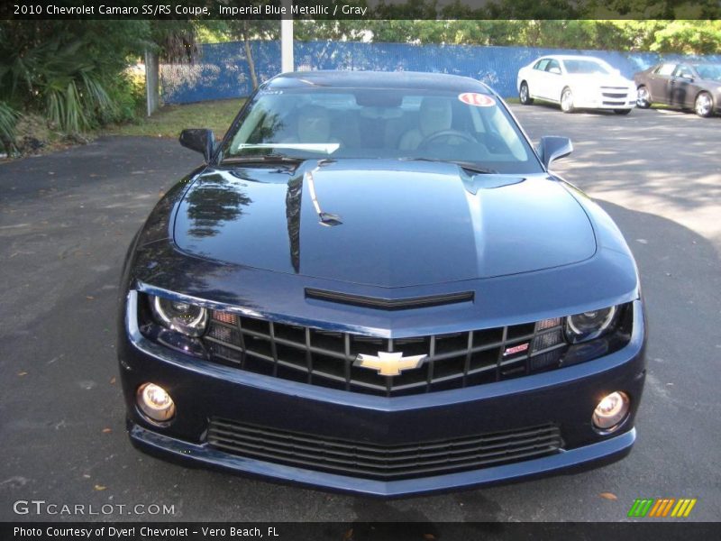 Imperial Blue Metallic / Gray 2010 Chevrolet Camaro SS/RS Coupe