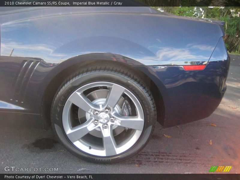 Imperial Blue Metallic / Gray 2010 Chevrolet Camaro SS/RS Coupe
