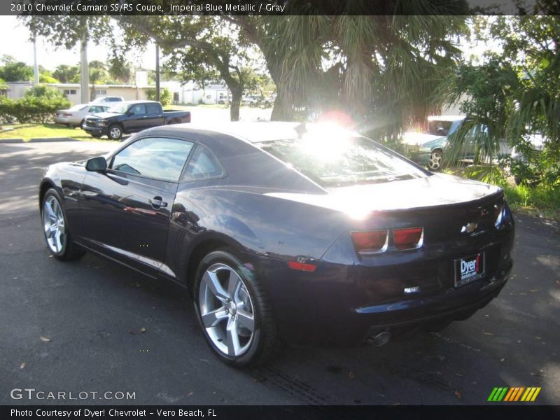 Imperial Blue Metallic / Gray 2010 Chevrolet Camaro SS/RS Coupe