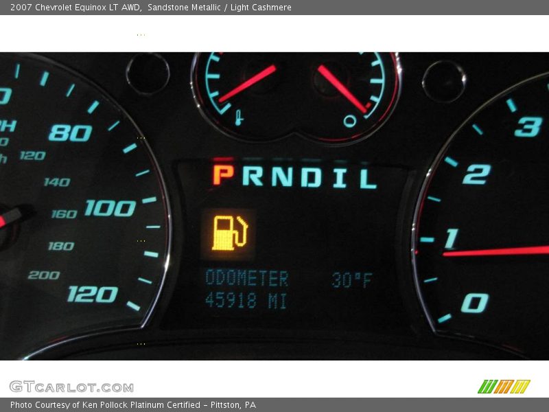 Sandstone Metallic / Light Cashmere 2007 Chevrolet Equinox LT AWD