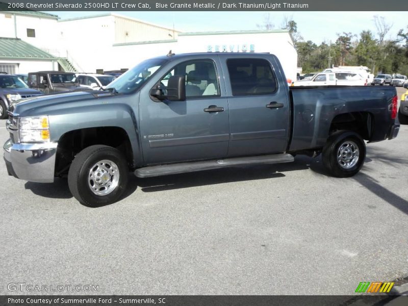 Blue Granite Metallic / Dark Titanium/Light Titanium 2008 Chevrolet Silverado 2500HD LT Crew Cab