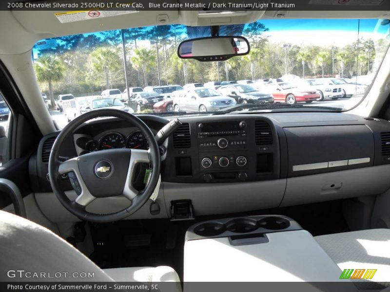 Blue Granite Metallic / Dark Titanium/Light Titanium 2008 Chevrolet Silverado 2500HD LT Crew Cab