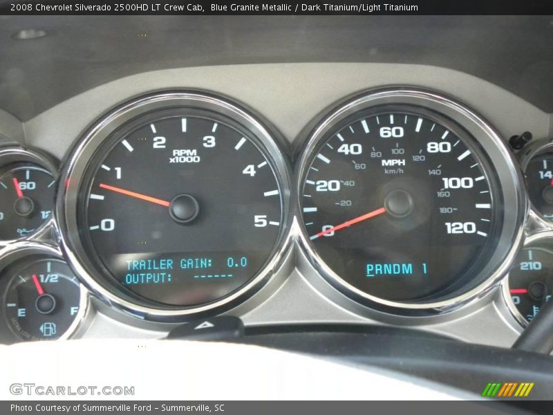 Blue Granite Metallic / Dark Titanium/Light Titanium 2008 Chevrolet Silverado 2500HD LT Crew Cab