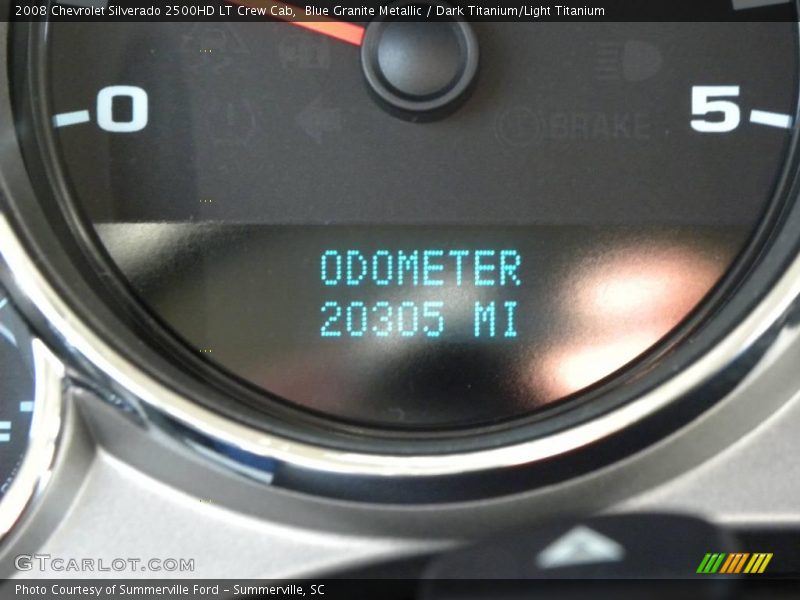 Blue Granite Metallic / Dark Titanium/Light Titanium 2008 Chevrolet Silverado 2500HD LT Crew Cab