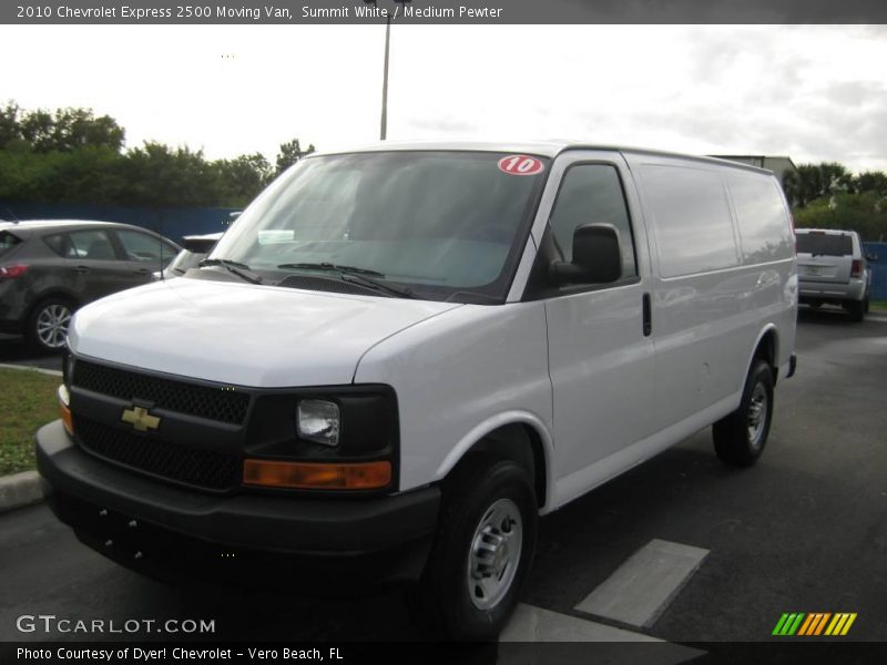 Summit White / Medium Pewter 2010 Chevrolet Express 2500 Moving Van