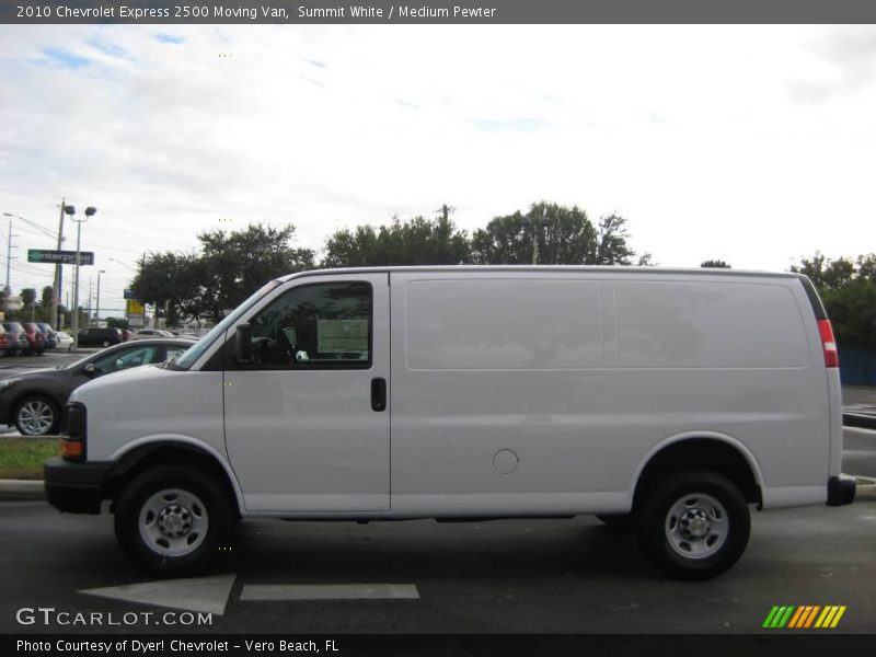 Summit White / Medium Pewter 2010 Chevrolet Express 2500 Moving Van