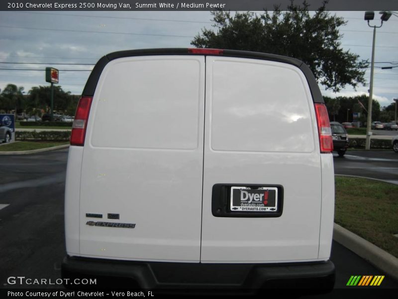 Summit White / Medium Pewter 2010 Chevrolet Express 2500 Moving Van