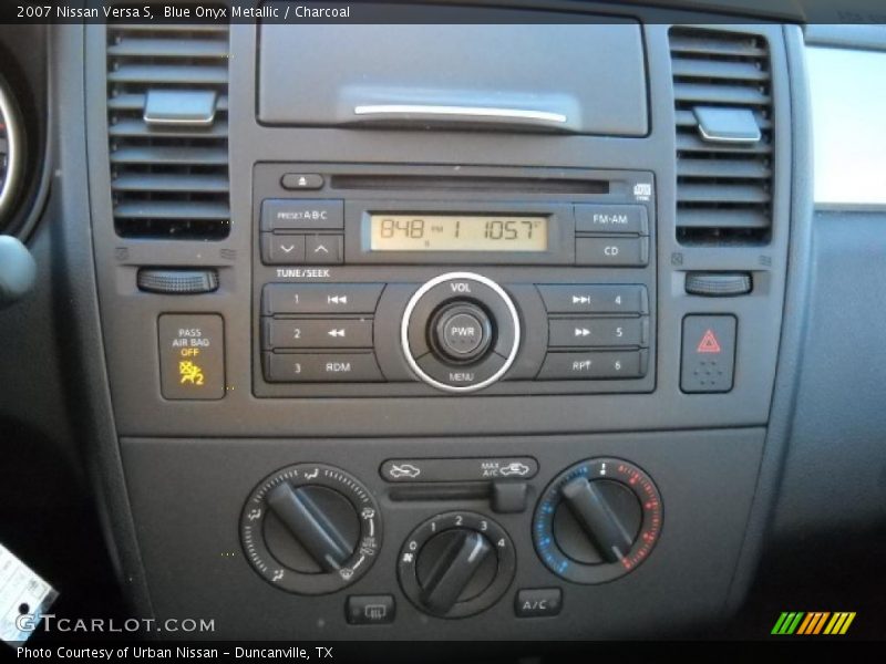 Blue Onyx Metallic / Charcoal 2007 Nissan Versa S