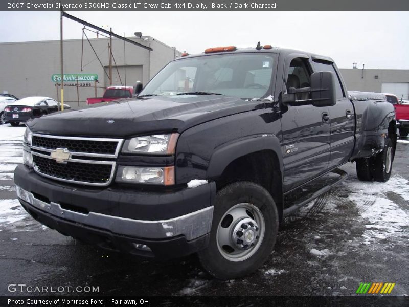 Black / Dark Charcoal 2007 Chevrolet Silverado 3500HD Classic LT Crew Cab 4x4 Dually