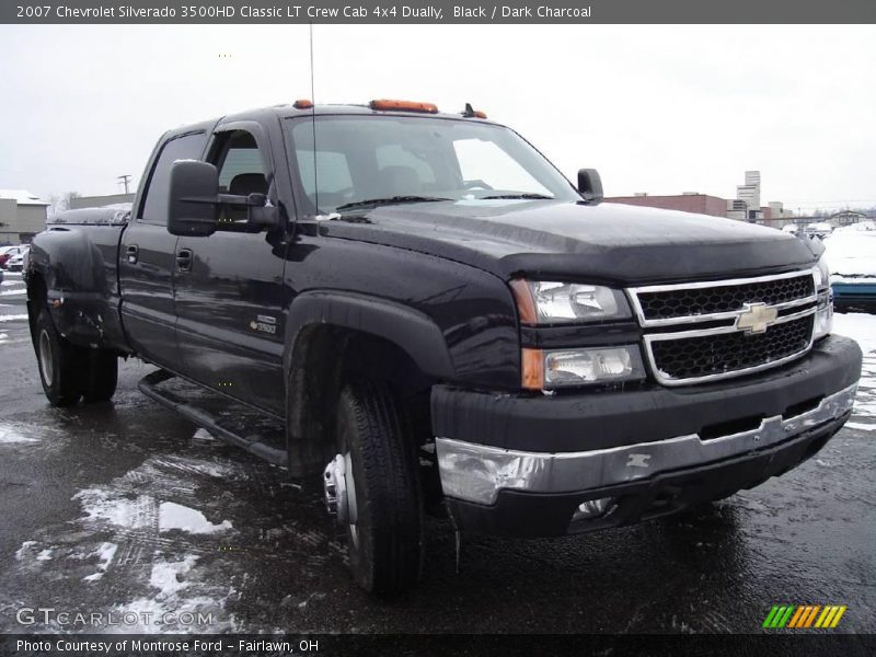 Black / Dark Charcoal 2007 Chevrolet Silverado 3500HD Classic LT Crew Cab 4x4 Dually