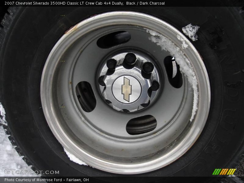Black / Dark Charcoal 2007 Chevrolet Silverado 3500HD Classic LT Crew Cab 4x4 Dually