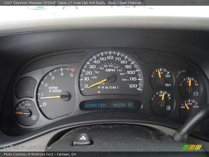Black / Dark Charcoal 2007 Chevrolet Silverado 3500HD Classic LT Crew Cab 4x4 Dually