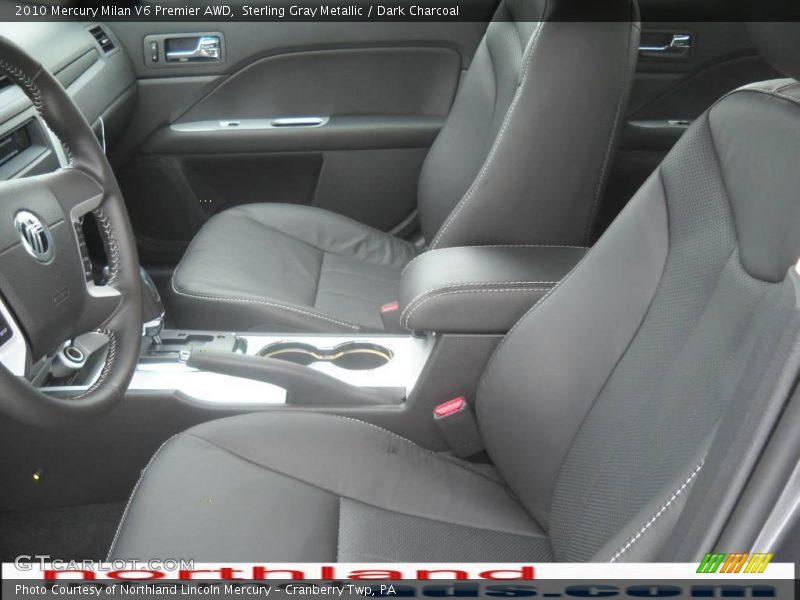 Sterling Gray Metallic / Dark Charcoal 2010 Mercury Milan V6 Premier AWD