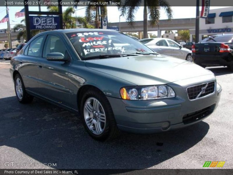 Platinum Green Metallic / Taupe/Light Taupe 2005 Volvo S60 2.5T