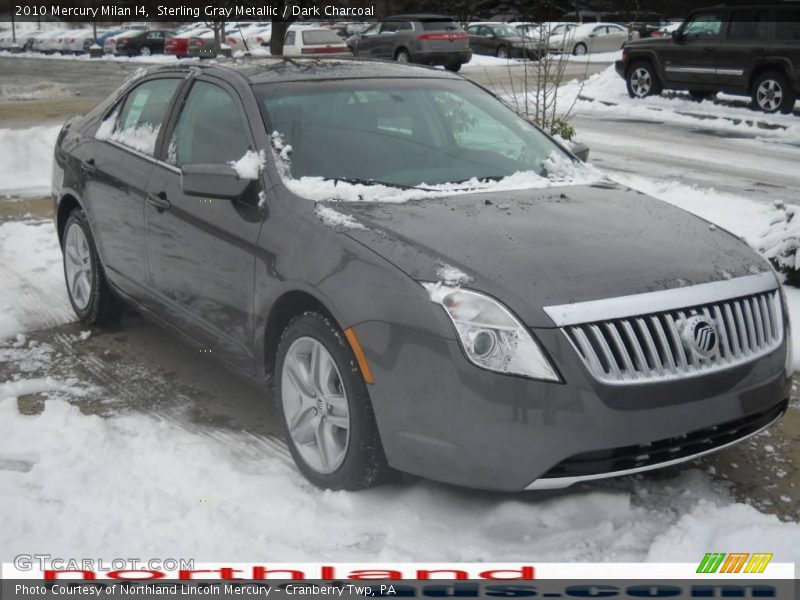 Sterling Gray Metallic / Dark Charcoal 2010 Mercury Milan I4