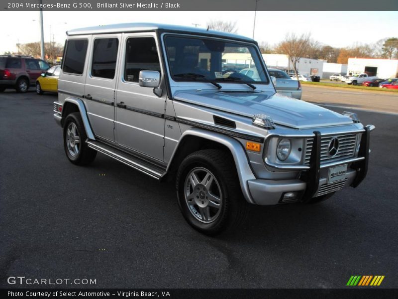 Brilliant Silver Metallic / Black 2004 Mercedes-Benz G 500