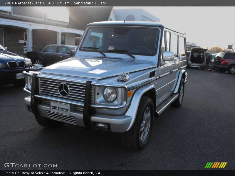 Brilliant Silver Metallic / Black 2004 Mercedes-Benz G 500