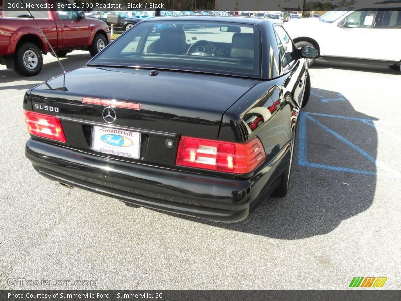 Black / Black 2001 Mercedes-Benz SL 500 Roadster