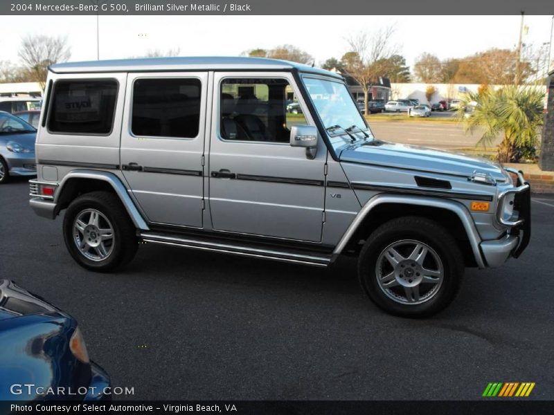 Brilliant Silver Metallic / Black 2004 Mercedes-Benz G 500