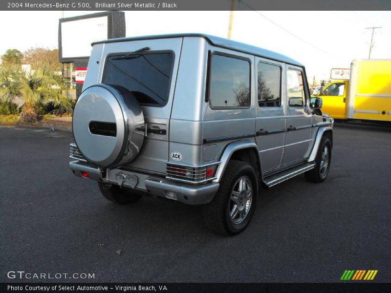 Brilliant Silver Metallic / Black 2004 Mercedes-Benz G 500