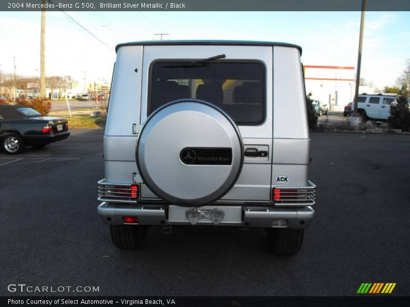 Brilliant Silver Metallic / Black 2004 Mercedes-Benz G 500