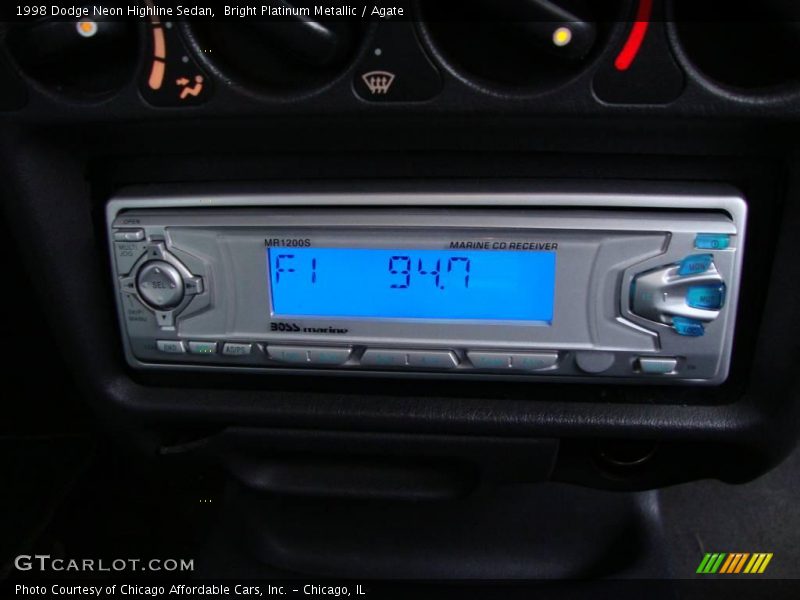 Bright Platinum Metallic / Agate 1998 Dodge Neon Highline Sedan
